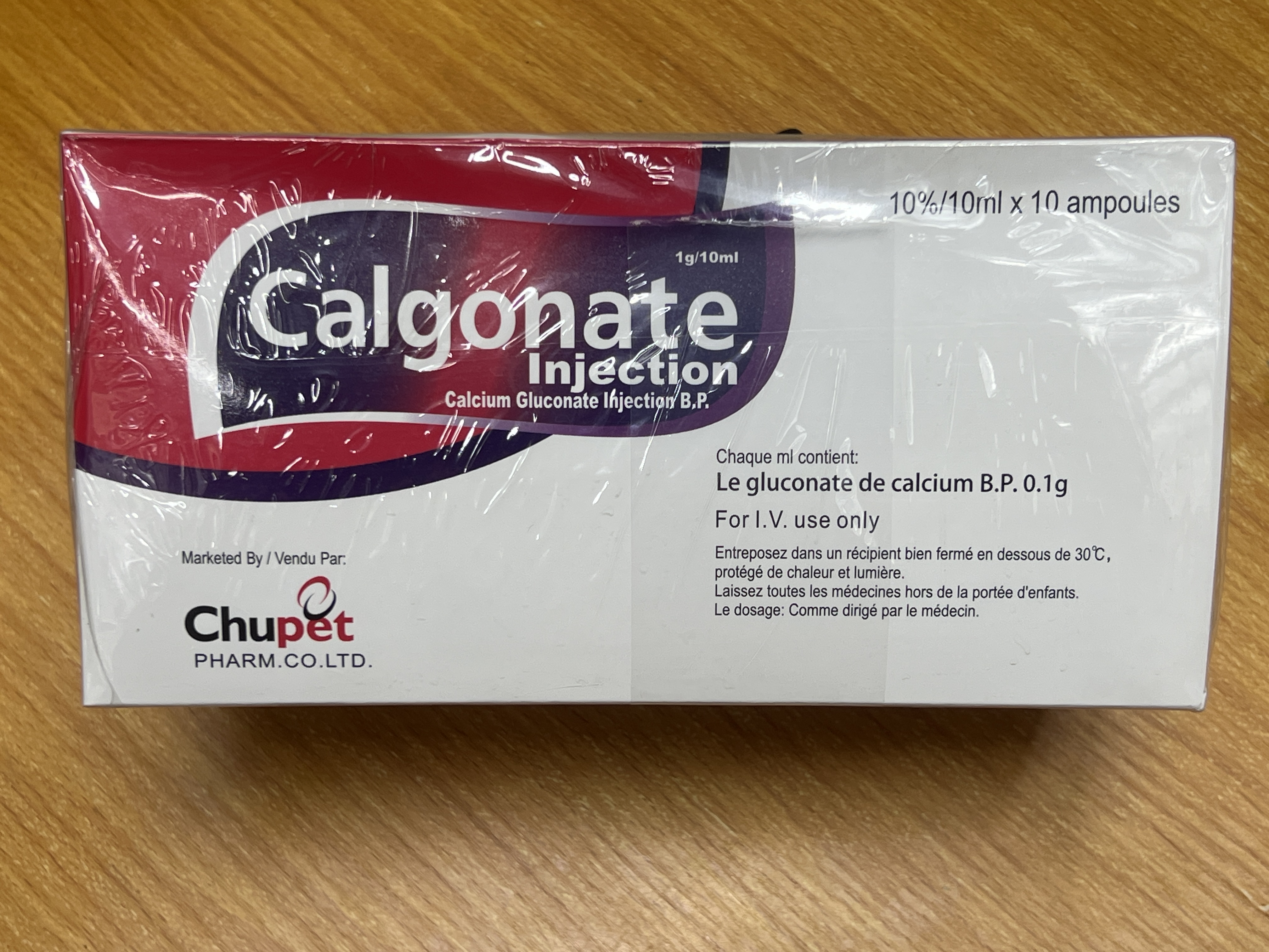 Calgonate injection